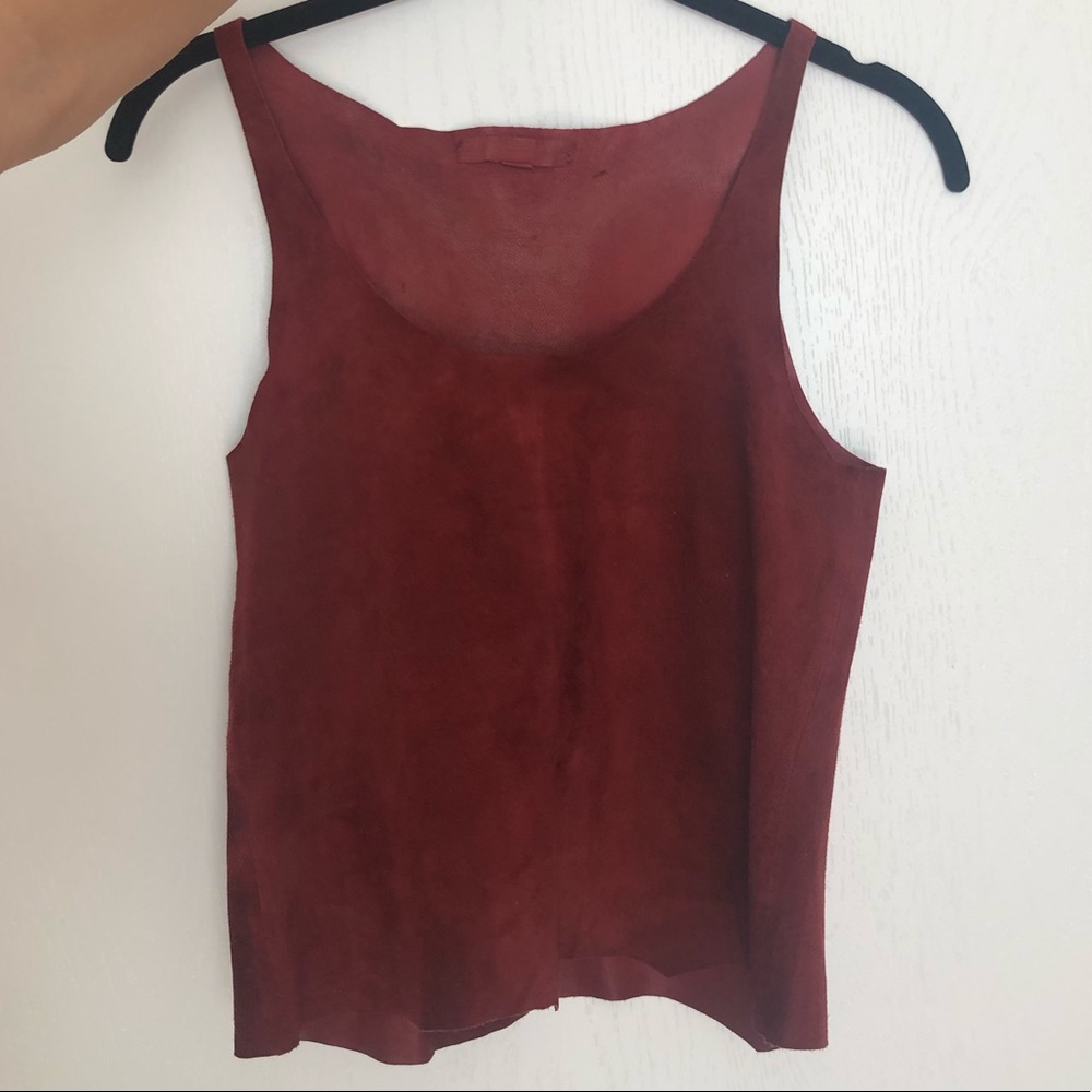 Andrea Landa Suede Top